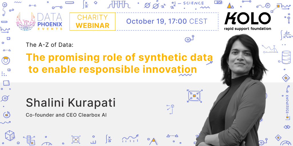 Charity AI webinar "The promising role of synthetic data to enable responsible innovation" Post feature image
