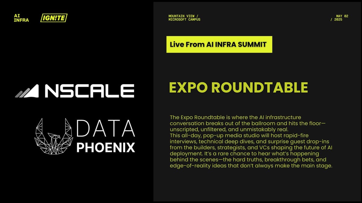 15 Minutes to Go! Don’t Miss Expo Roundtable at AI INFRA SUMMIT 3 Post feature image