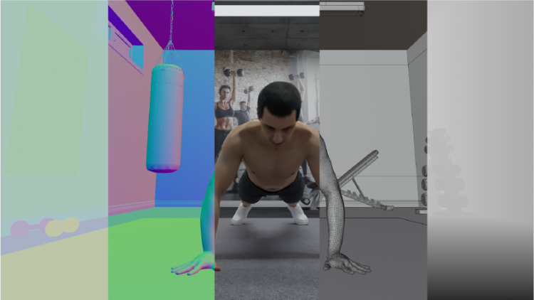 AI-based applications developed using synthetic data can analyze the details of how people move feature image