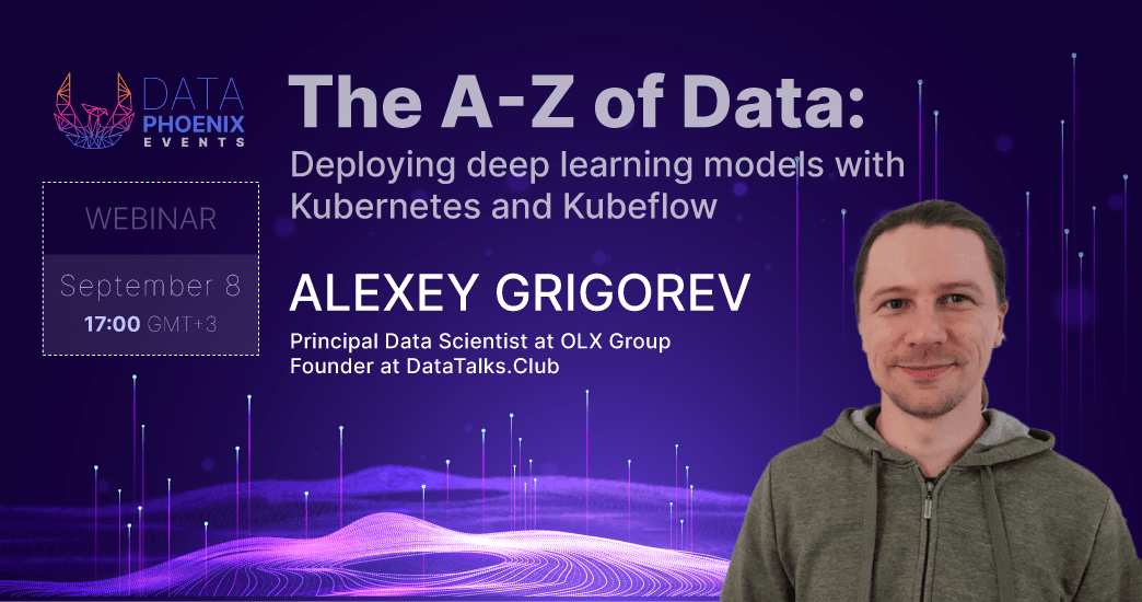 Webinar "Deploying deep learning models with Kubernetes and Kubeflow" feature image